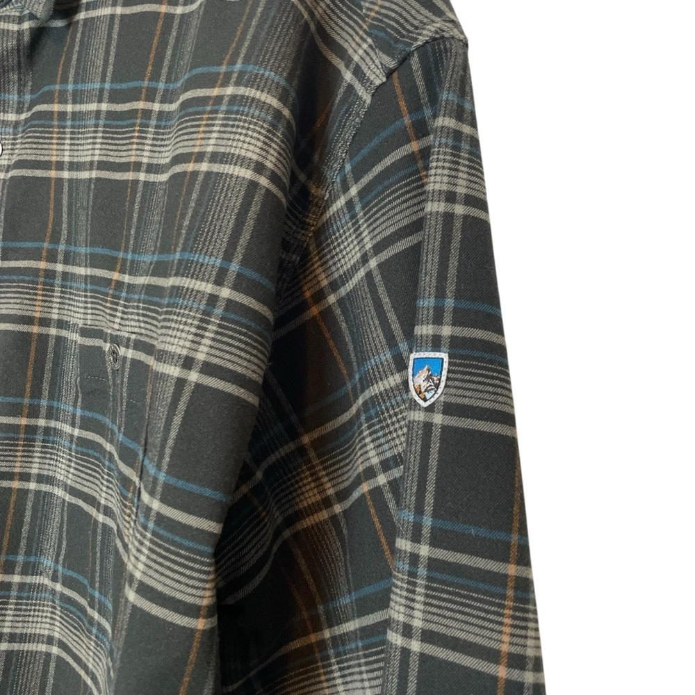 KUHL Flannel Shirt Mens XXL Plaid Outdoor Casual Button Down - Picture 4 of 11